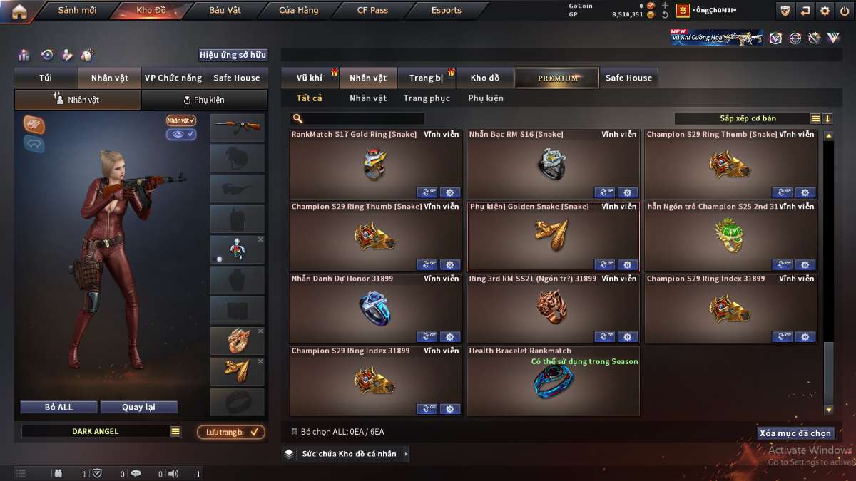 shop acc cf uy tin gia re
